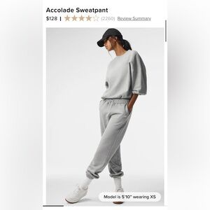 ALO yoga Accolade Sweatpant size XS